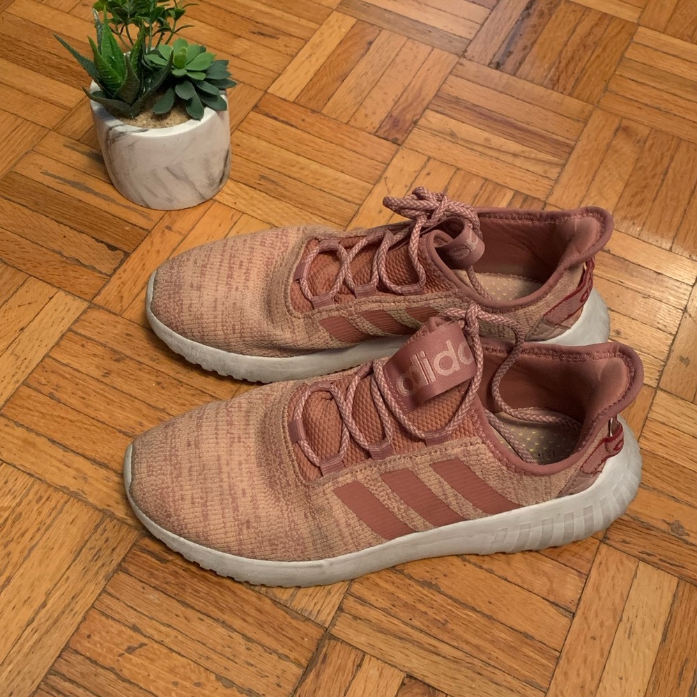 Adidas Cloudform Pink Womens Athletic Running Shoes Gym Sneakers